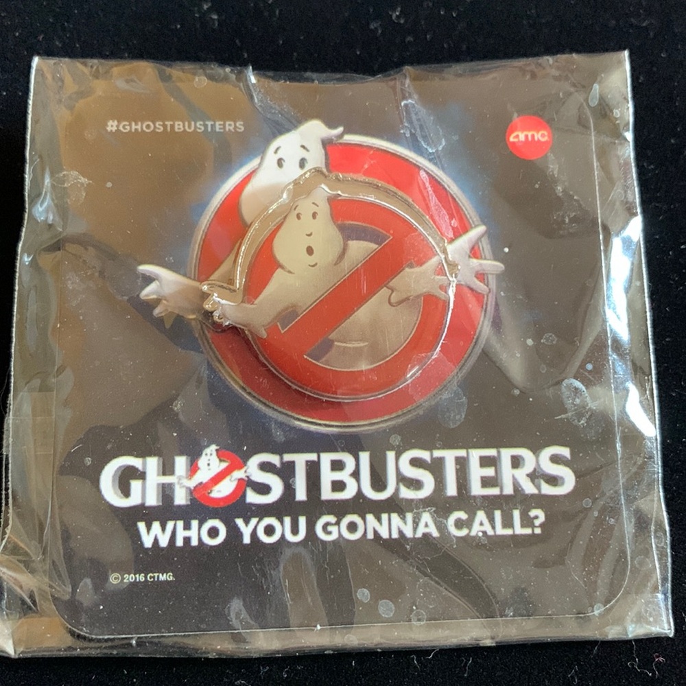 2016 AMC Ghostbusters silver tone collectible pin
